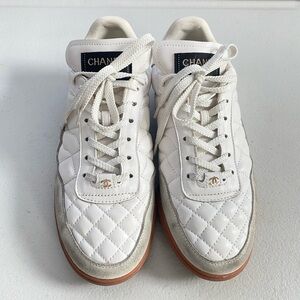 Chanel quilted sneakers
